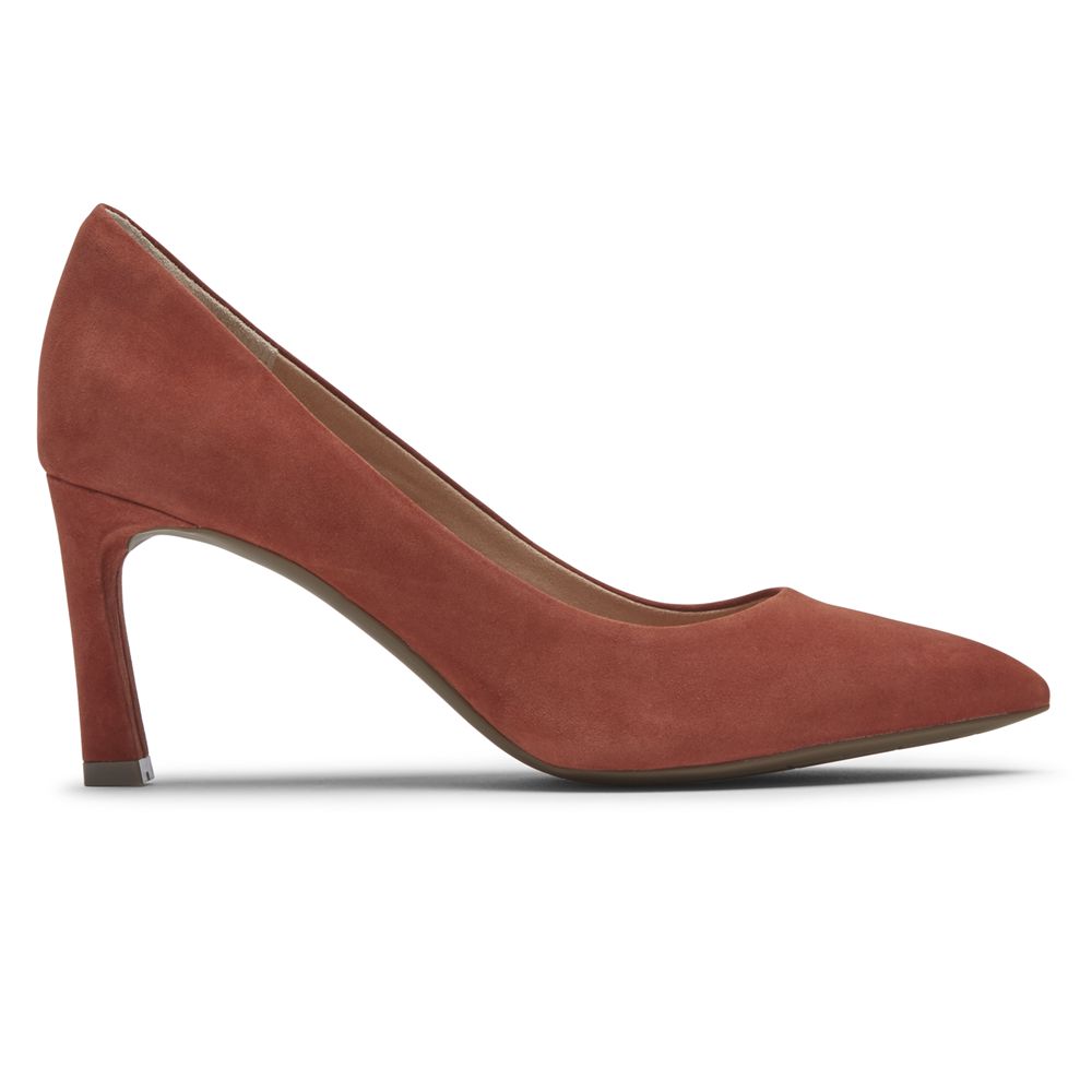 Rockport Total Motion Sheehan Heel - Womens Pumps - Brown - NZ (OPC-526078)